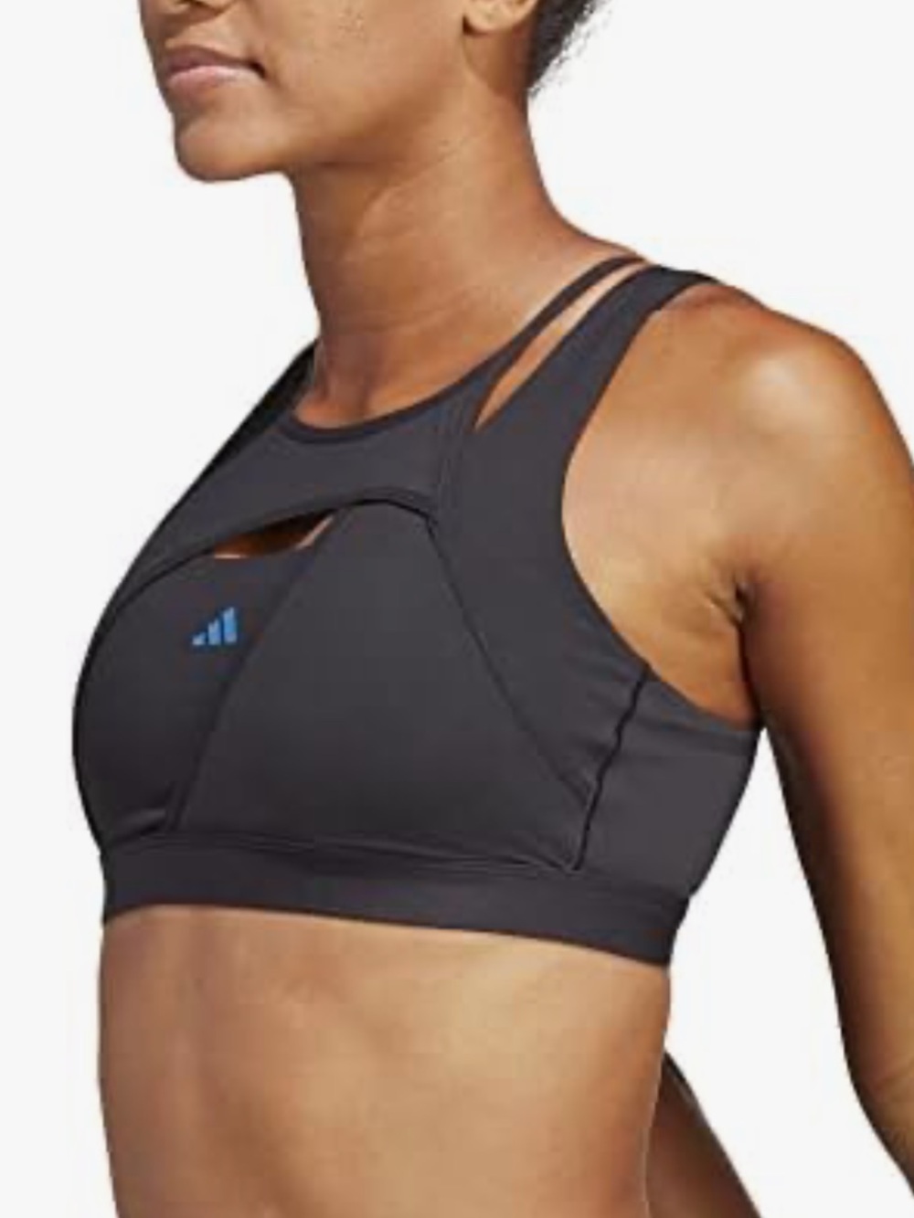 Adidas Powerimpact Luxe Medium-Support Sports Bra, A-C Cup